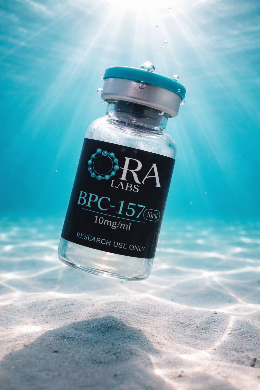 Vial underwater