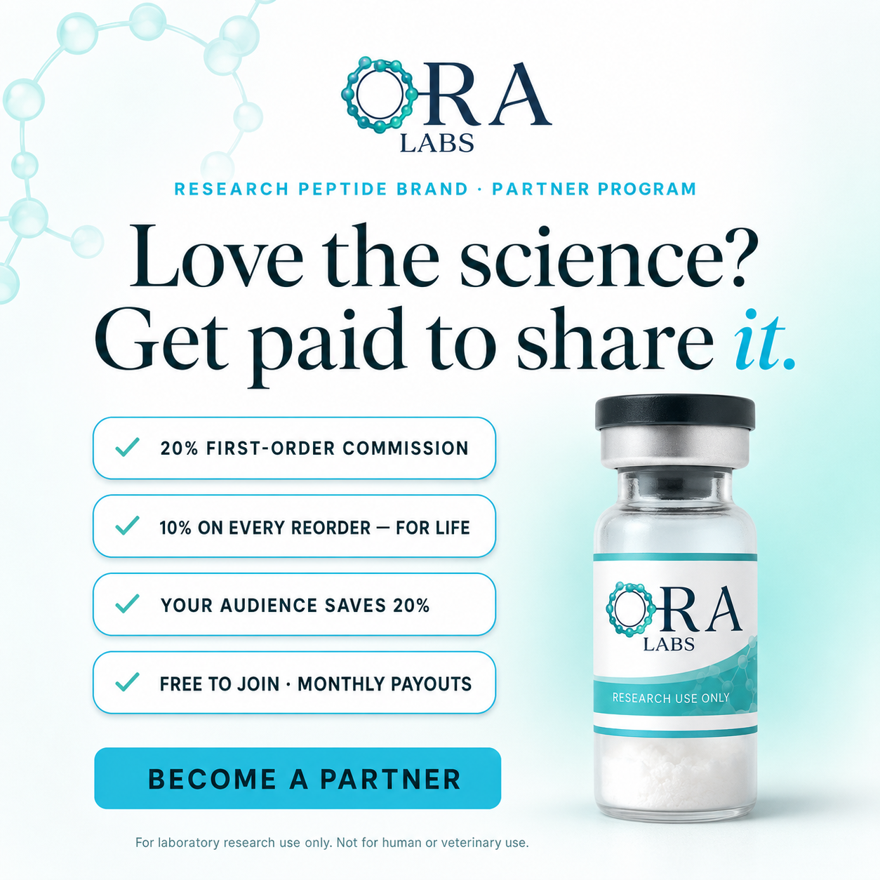Recruitment ad — love the science