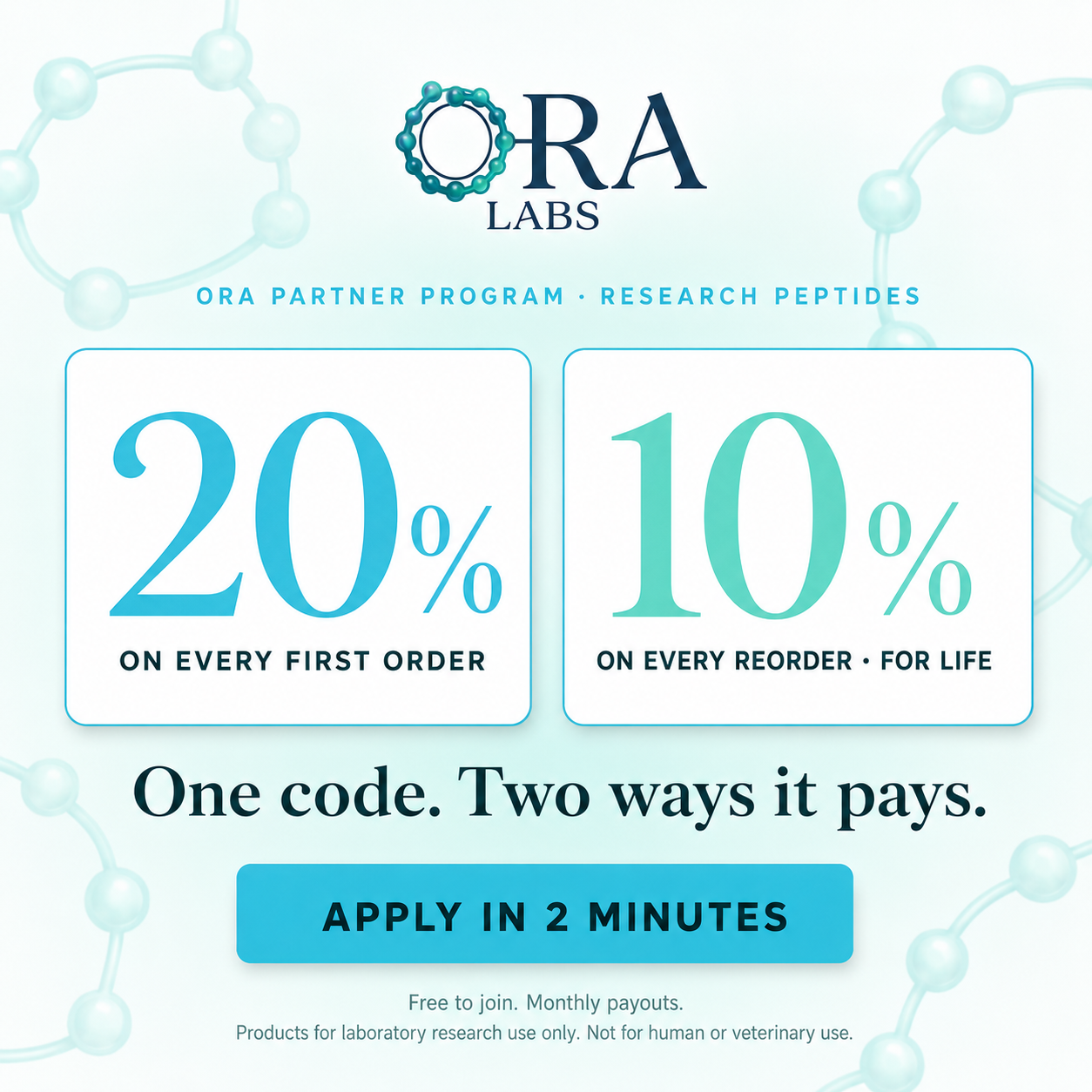 Recruitment ad — one code two ways