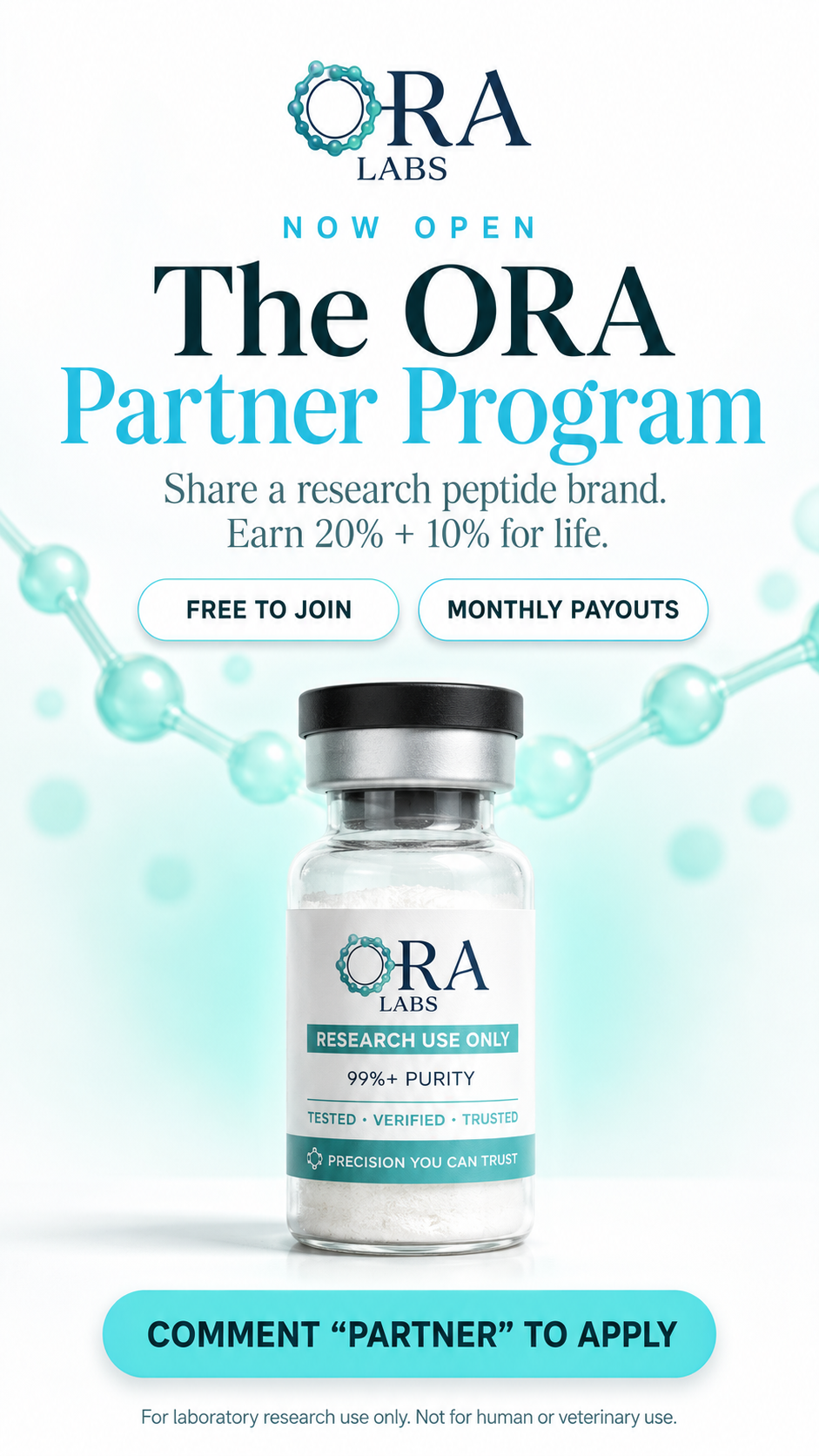 Recruitment ad — now open